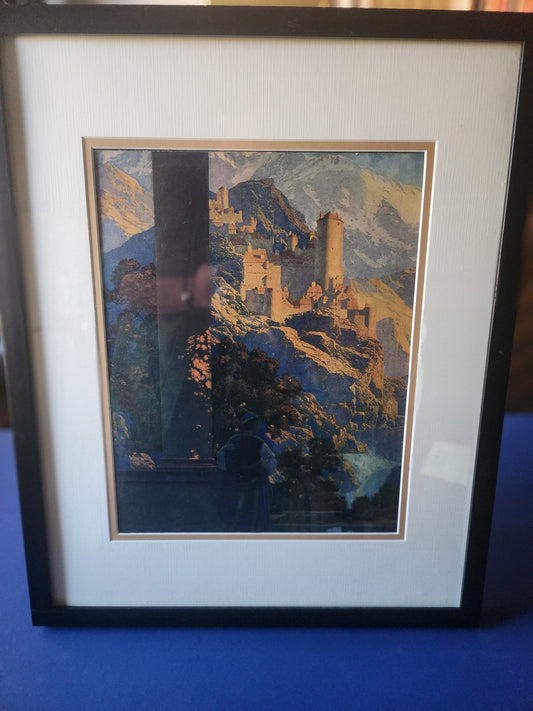 Maxfield Parrish's 'Romance - Part I' - frontispiece for HB, first edition of 'The Knave of Hearts'