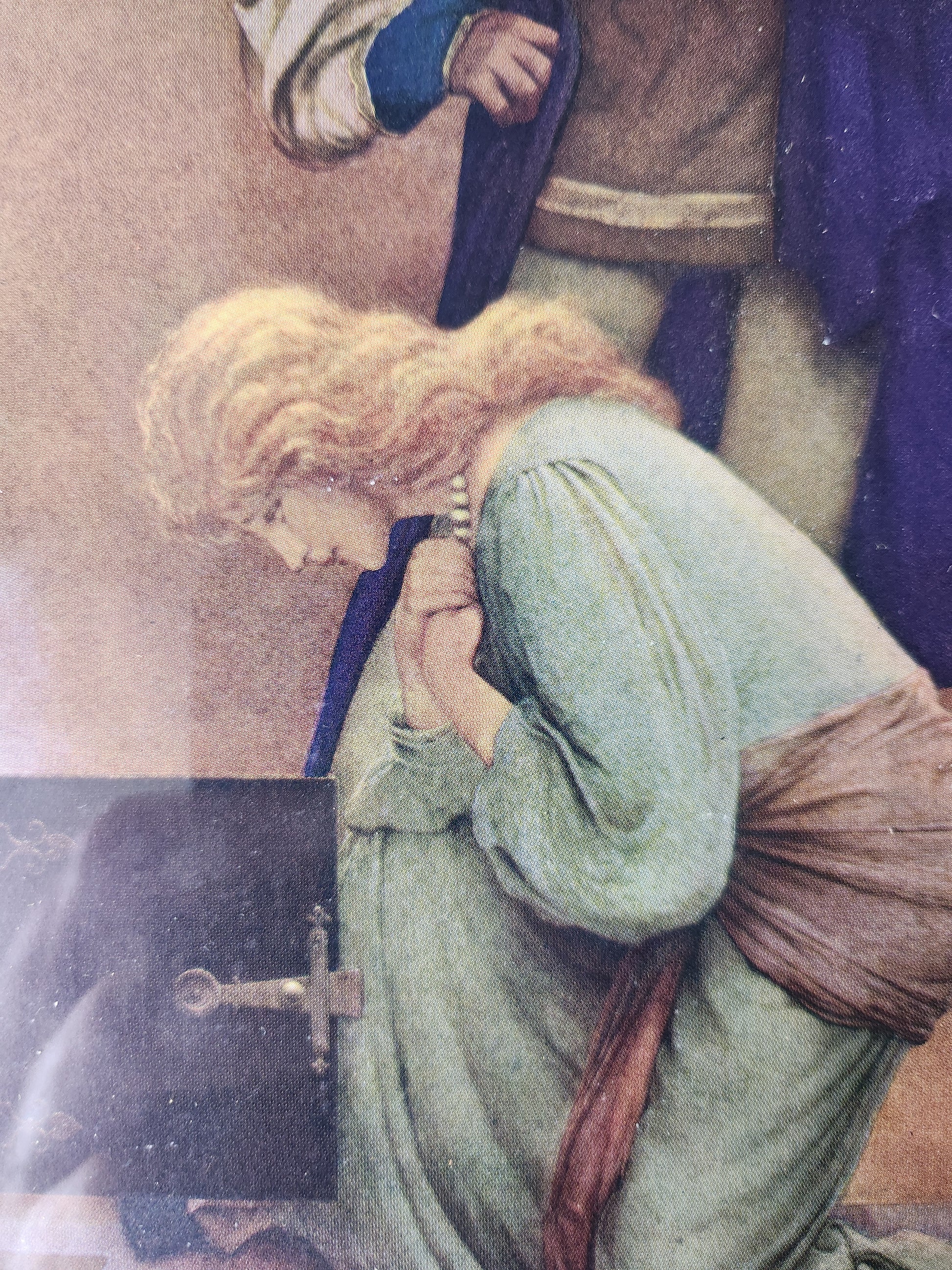 Close-up of Maxfield Parrish's 'Lady Violetta and the Knave'