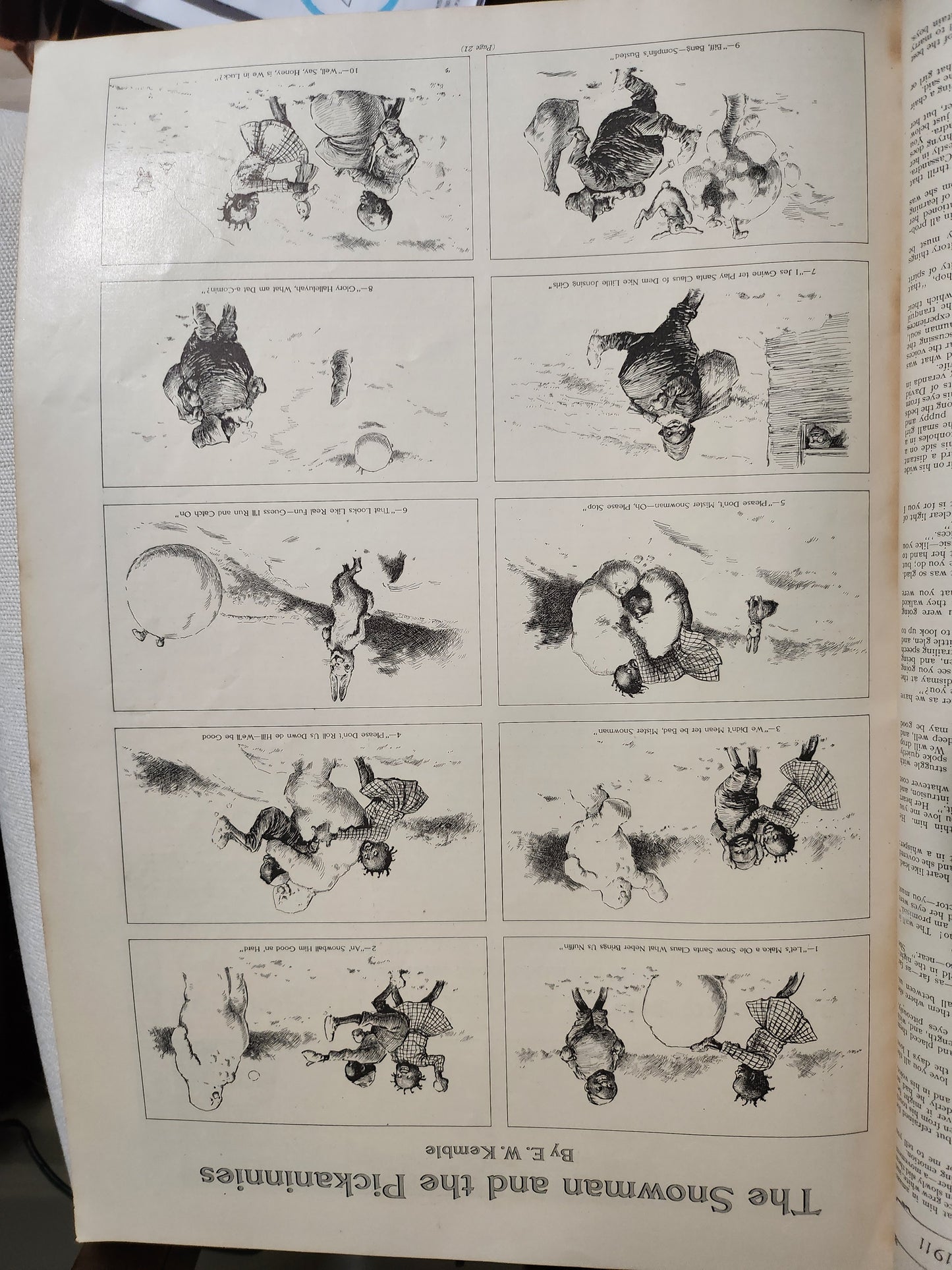 illustrations from the interior of the 1911 Christmas edition of the Ladies' Home Journal 