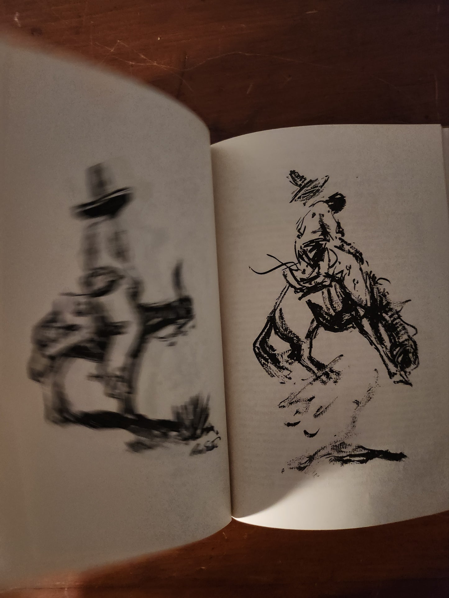 Vintage illustrations from a 'Cow-Puncher's Sketch Book' from 1921 'Century' magazine