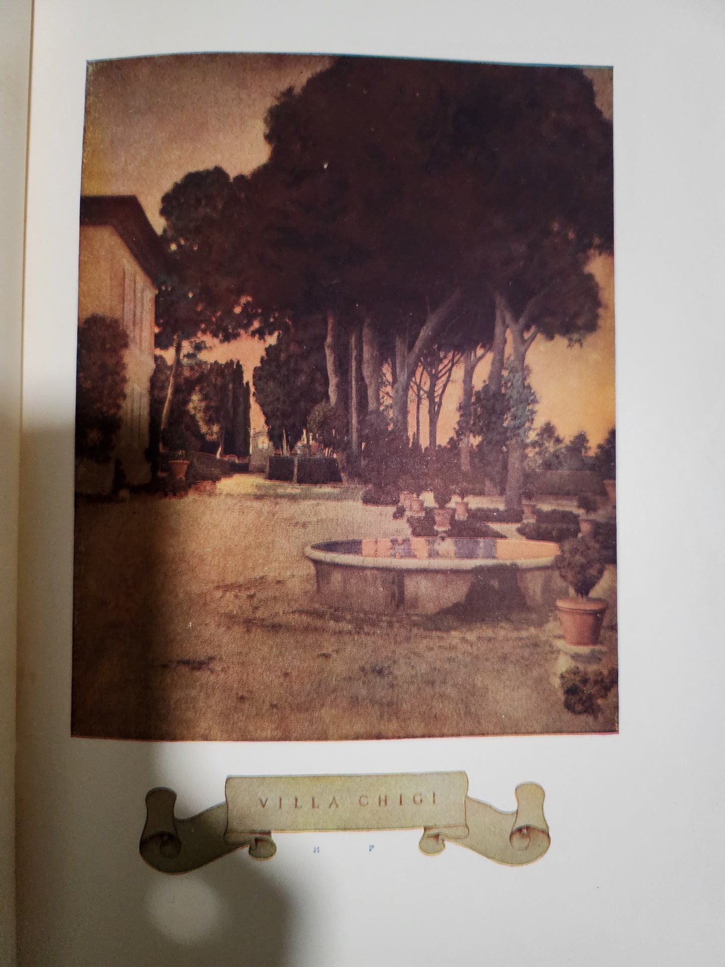Maxfield Parrish original illustration 'Villa Chigi'