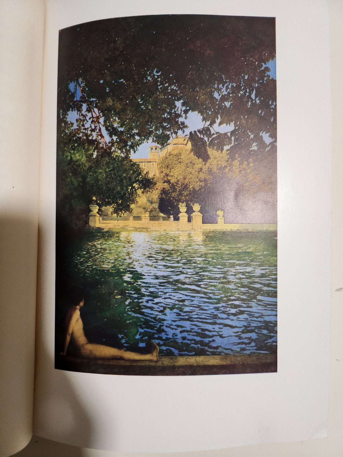 Maxfield Parrish illustration 'The Pool, Villa D'Este, Tivoli'