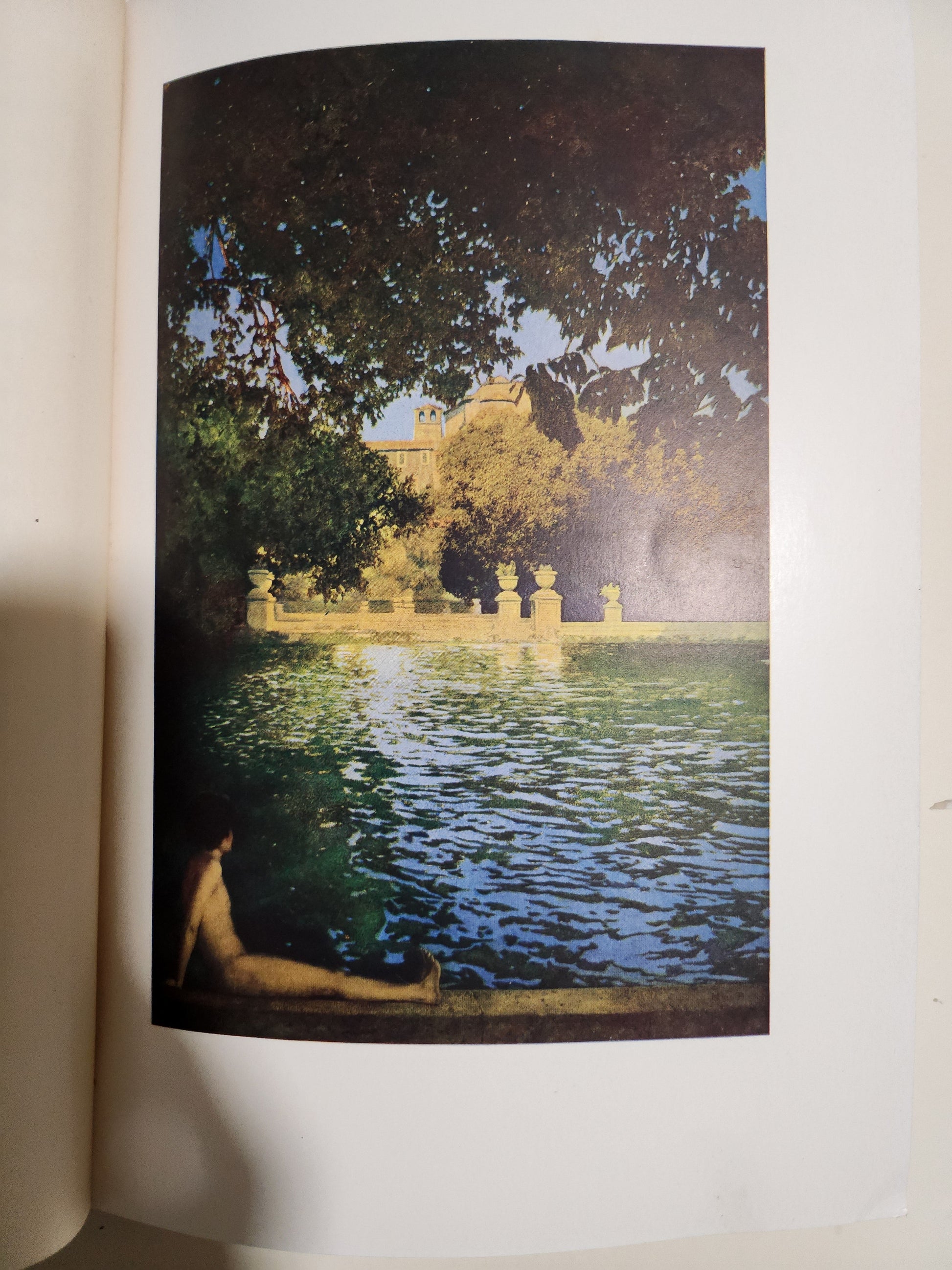Maxfield Parrish illustration 'The Pool, Villa D'Este, Tivoli'