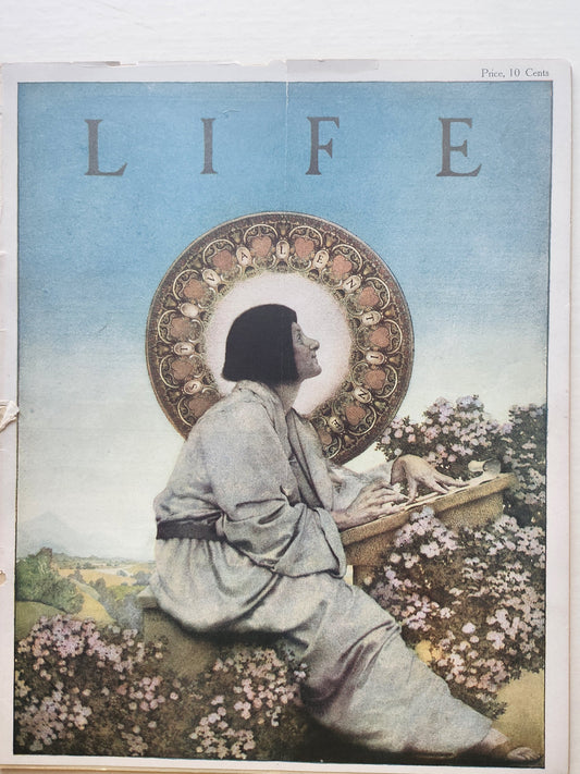 Original, complete Maxfield Parrish "St. Valentine" cover for Life Magazine