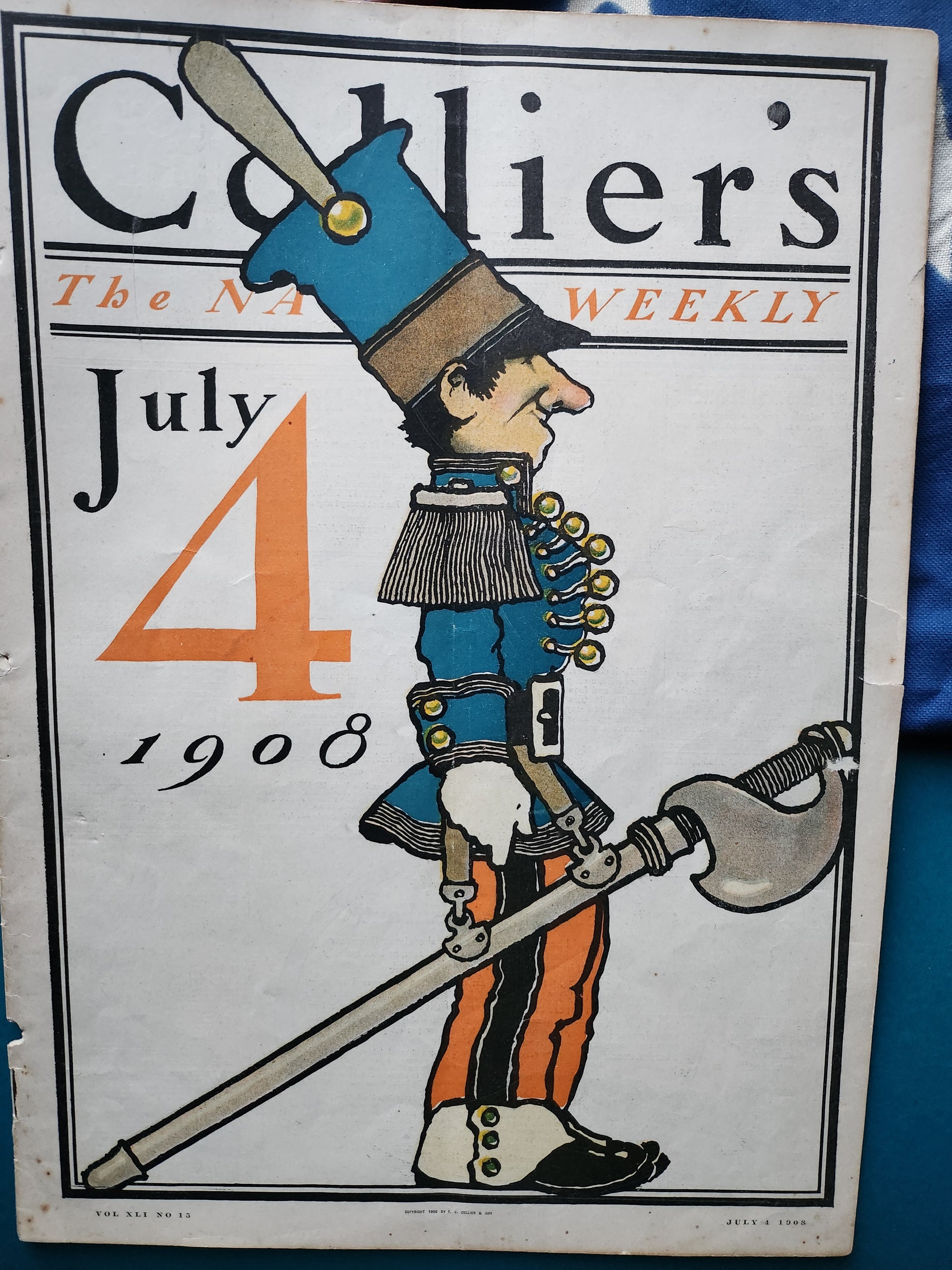 Maxfield Parrish cover for July 4, 1908 Collier's Weekly