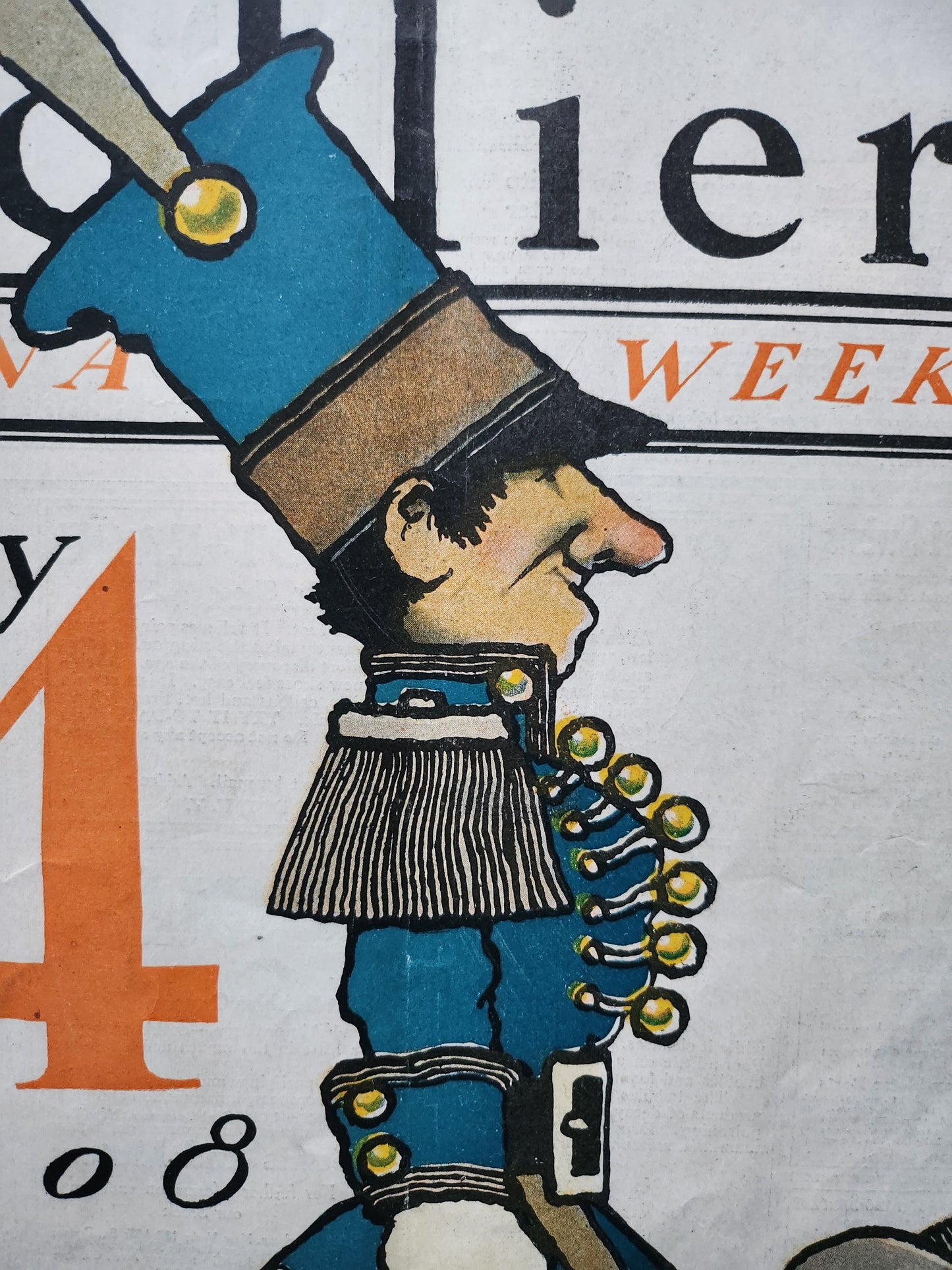 Detail from cover of July 4, 1908 Collier's Weekly