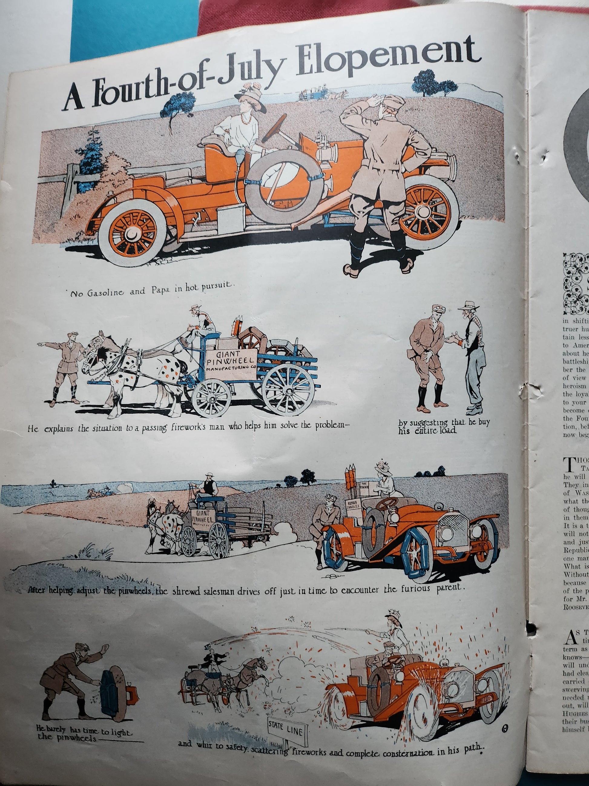 Interior illustration from July 4, 1908 Collier's Weekly