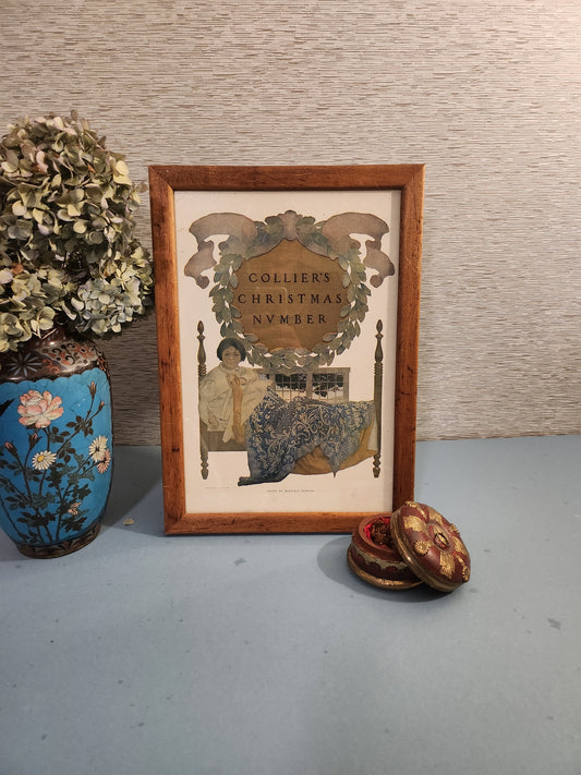 Maxfield Parrish - Collier's Christmas Number Cover (1906) - Original, Framed